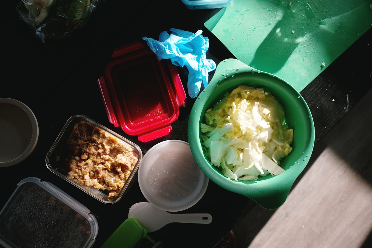 Student preparing a quick healthy meal